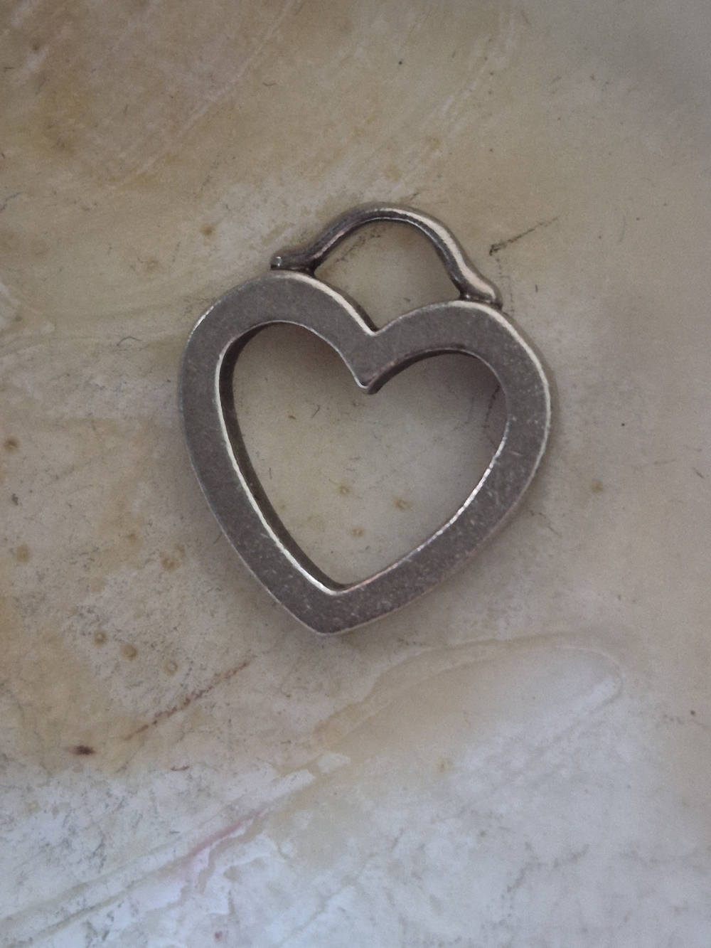 RARE Vintage SENTIMENTAL HEART Tiffany & Co. Open Heart Pendant Charm ♡♡♡